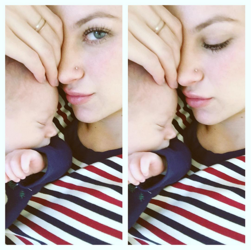 Briana Jungwirth zeigt den neuesten Schnappschuss von Sohn Freddie Reign.