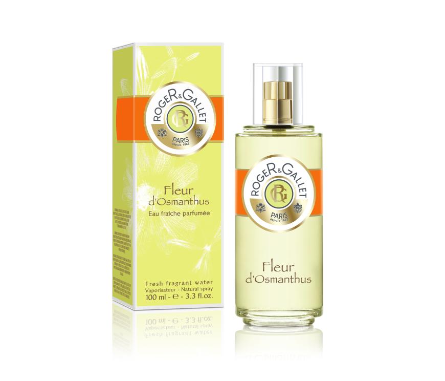 Sympatisch: „Fleur d’Osmanthus“ von Roger & Gallet, mit Orange, Mandarine und Osmanthus, 100 ml, EdT, ca. 41 Euro