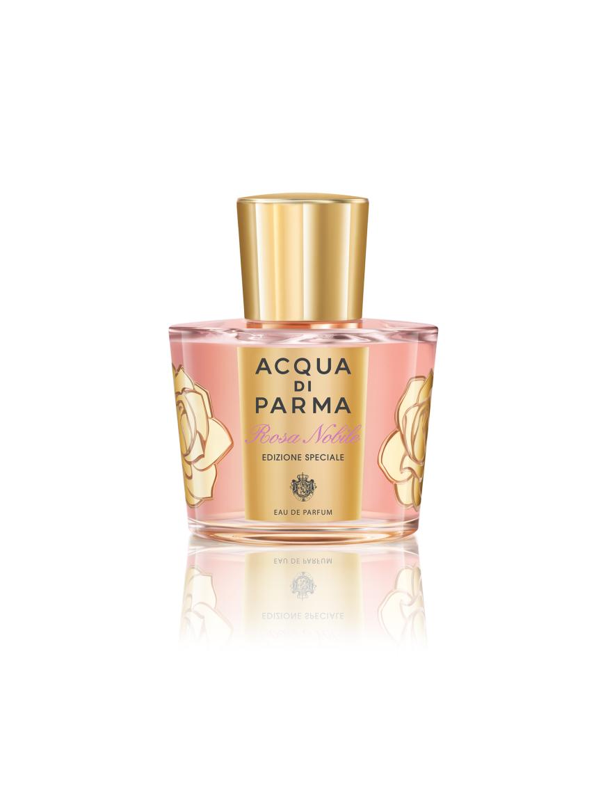 Relaxed: „Rosa Nobile“ von Acqua di Parma, mit Bergamotte, Pfingstrose, Amber und Moschus, 100 ml, EdP, ca. 154 Euro