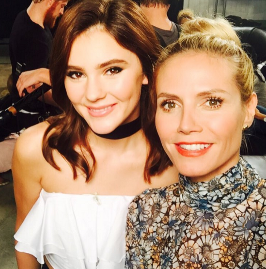 Reunion! - Model-Mama Heidi Klum & Topmodel Stefanie Giesinger.