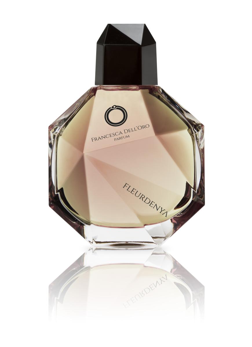 Sympatisch: „Fleurdenya“ von Francesca Dell’Oro, mit Bergamotte, Orangenblüte und Moschus, 100 ml, EdP, ca. 148 Euro, ausliebezumduft.de