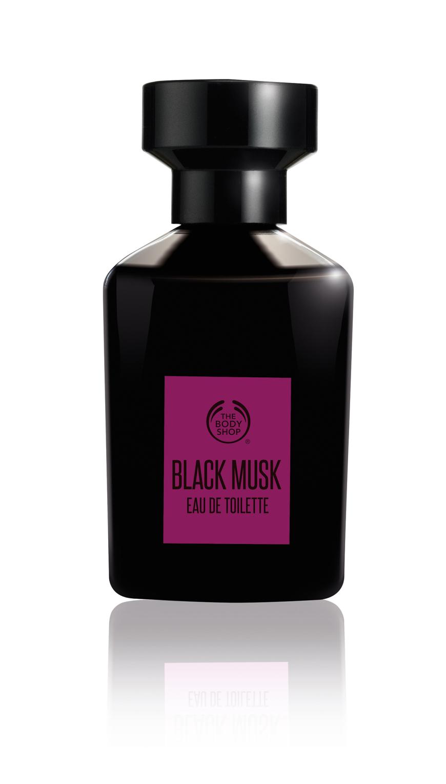 Extravagant: „Black Musk“ von The Body Shop, mit Bambinella-Birne, rosa Pfeffer, Vanille und Moschus, 60 ml, EdT, ca. 34 Euro