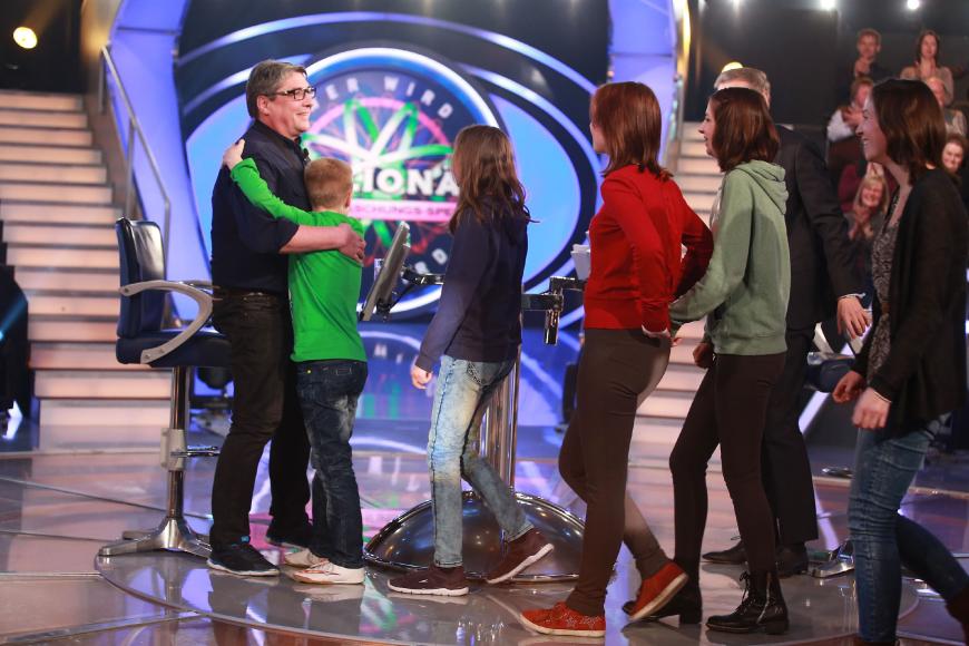 Willi Thiesen wurde natürlich auch in der Show von allen seinen elf Kindern unterstützt.