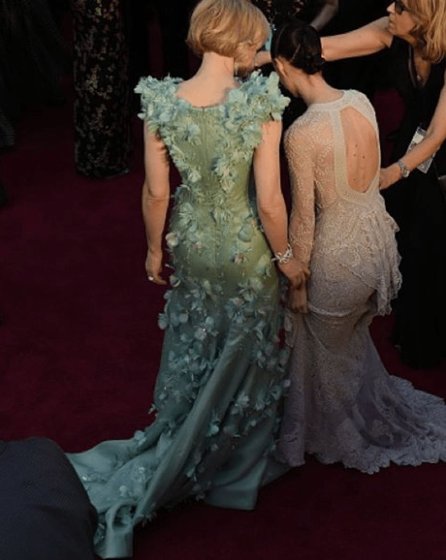Zu einem kleinen Tänzchen aufgelegt waren Cate Blanchett und Rooney Mara.