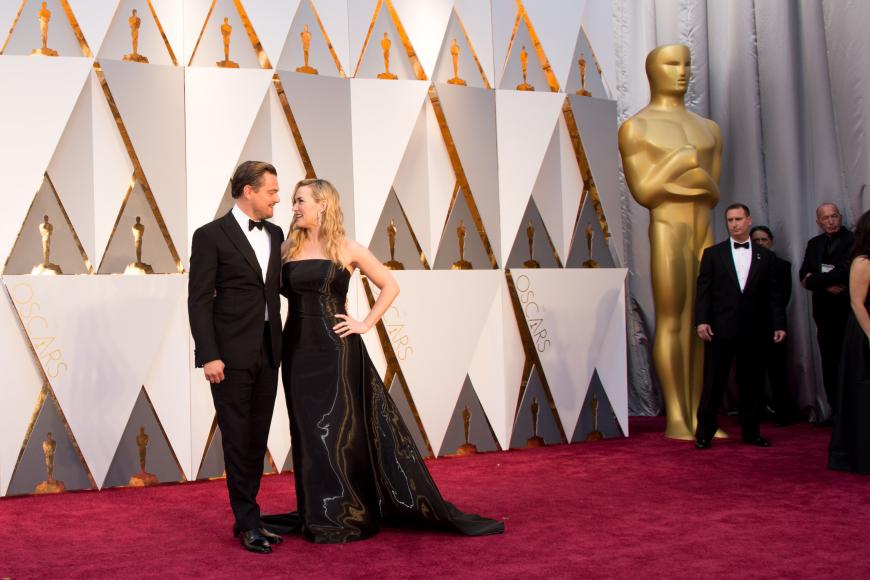 Eine besondere Freundschaft: Leonardo DiCaprio und Kate Winslet erschienen gemeinsam auf dem Roten Teppich.