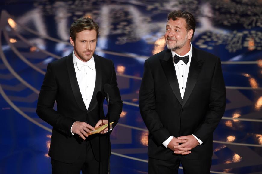 „Naja, also du hast zwei Academy Awards, also technisch gesehen, stehen Zwei zwischen uns“, witzelte Ryan.