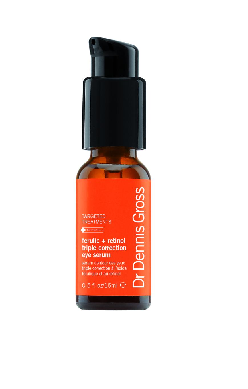 Strafft: „Ferulic + Retinol Triple Correction Eye Serum“ von Dr. Dennis Gross, ca. 105 Euro, niche-beauty.com