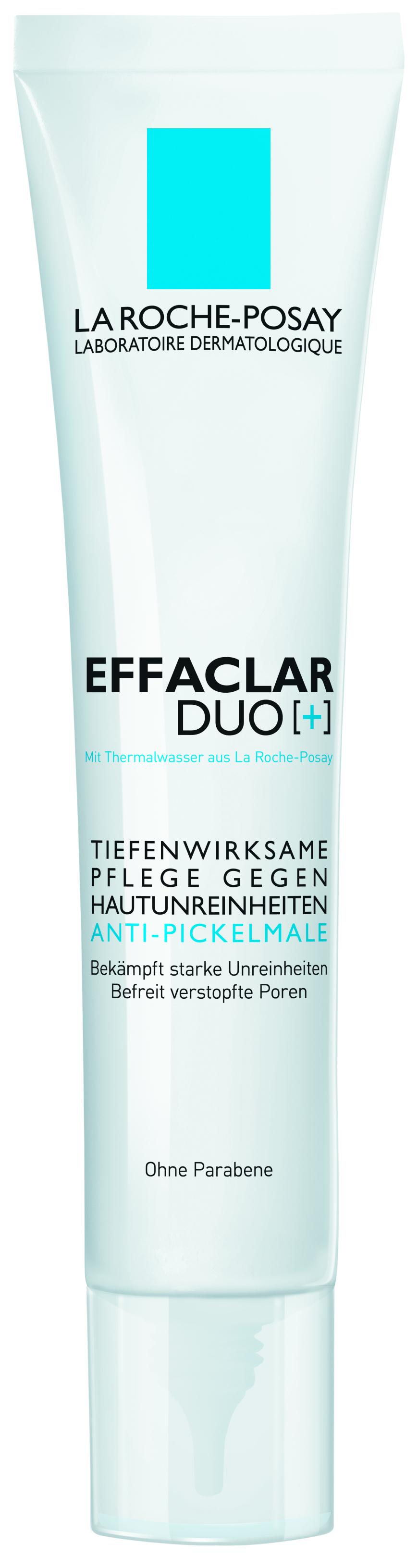 Bekämpft Unreinheiten und befreit verstopfte Poren: „Effaclar Duo“-Pflege von La Roche-Posay, ca. 14 Euro, in Apotheken