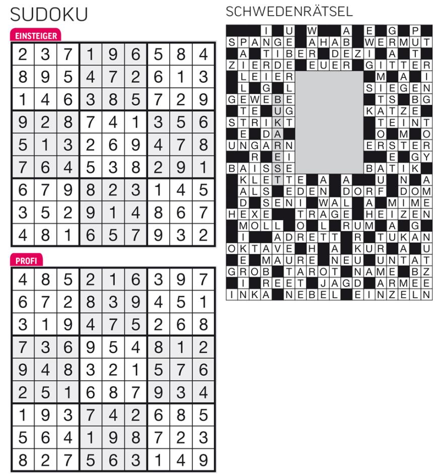 Sudoku- und Rätselauflösung ab Magazin 01/2015 - Bild 123