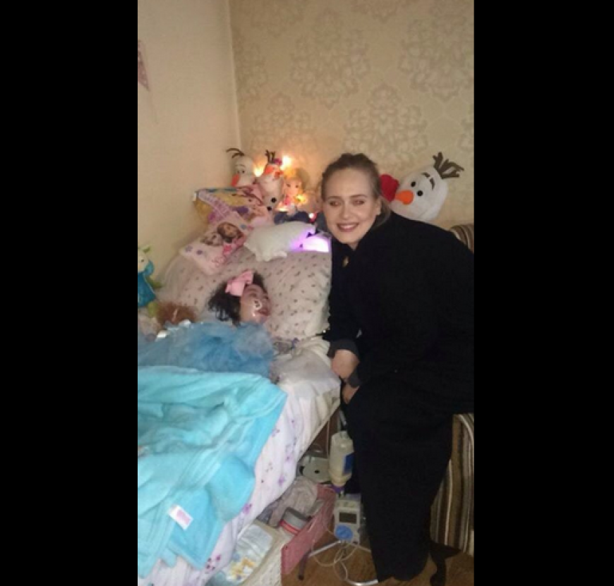 Für die 12-Jährige hat sich Adele viel Zeit genommen.