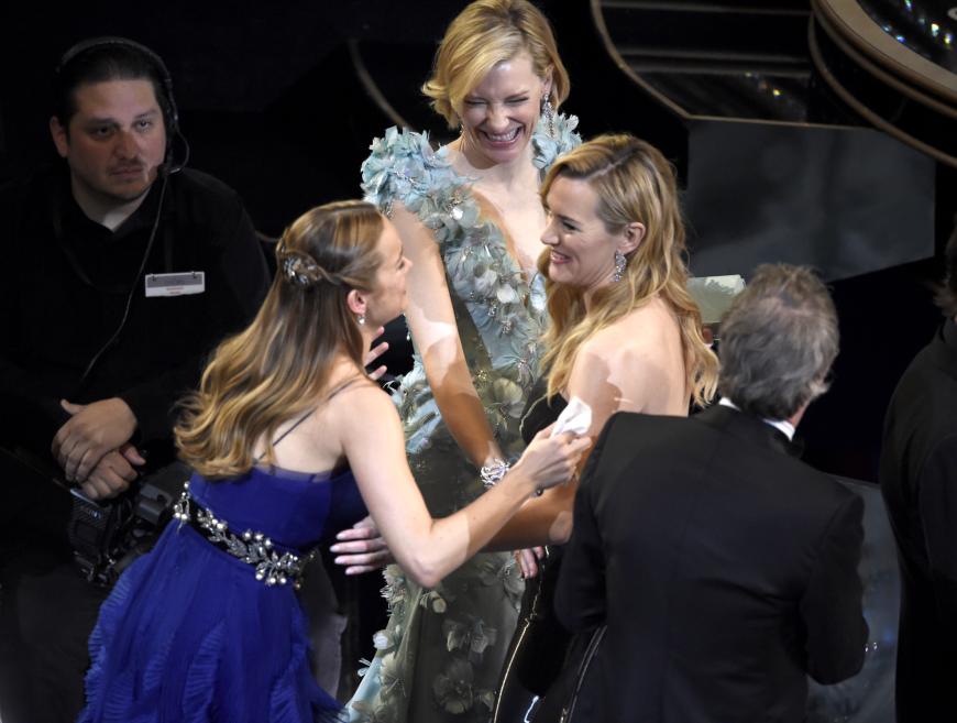 Es sah sogar danach aus, als wollten Brie Larson und Cate Blanchett der