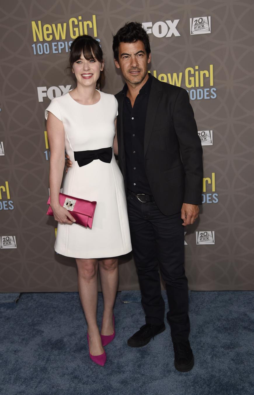 Zooey Deschanel mit ihrem Mann Jacob Pechenik
