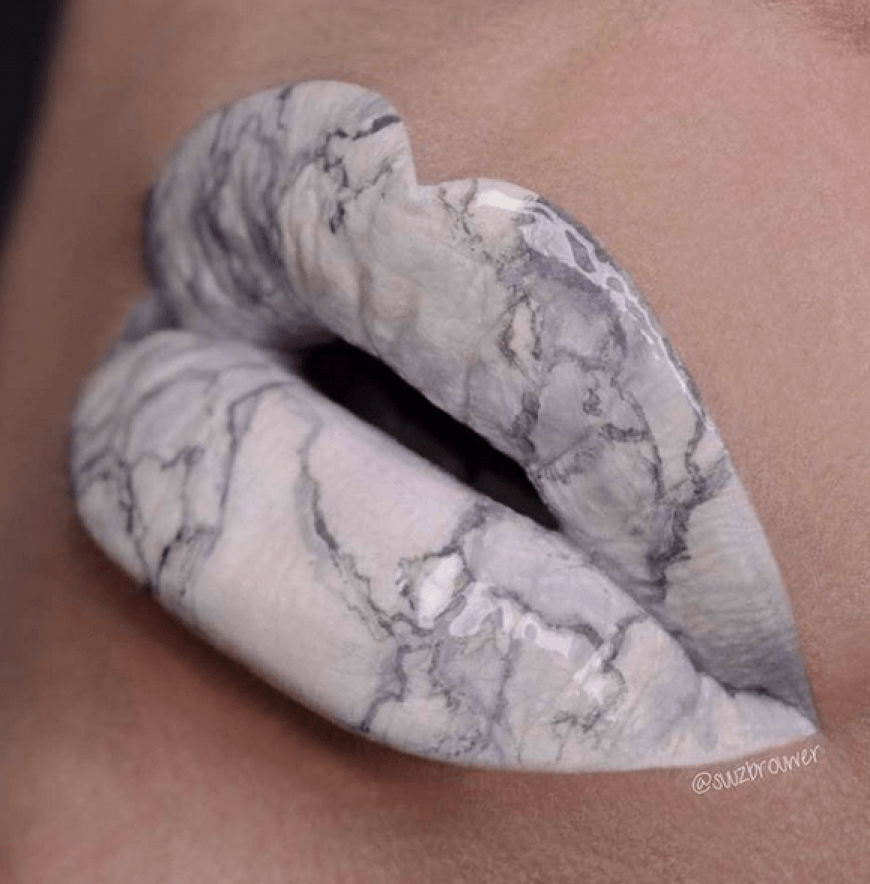 Marmor-Lippen-Liebe