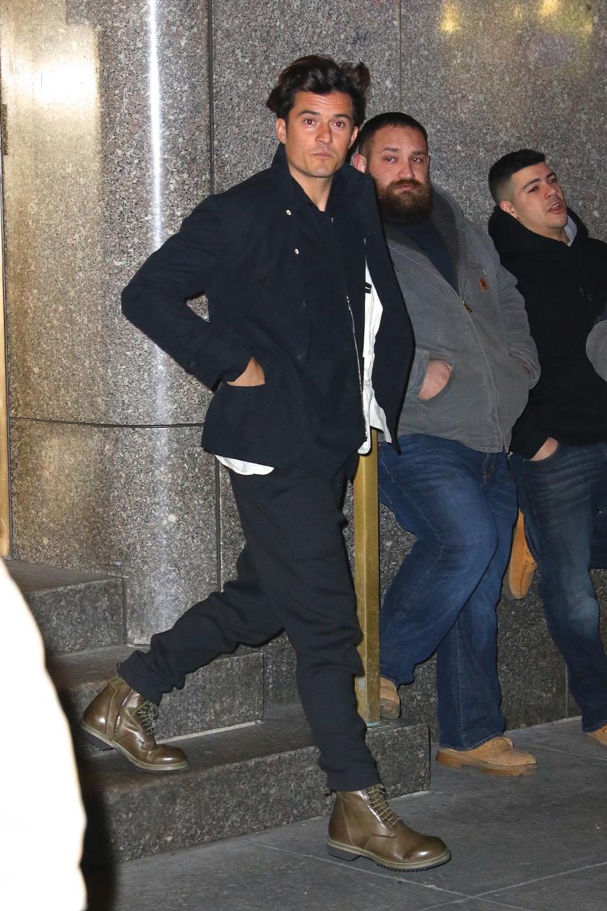 Orlando Bloom begleitete Katy Perry zu ihrem Konzert in New York.