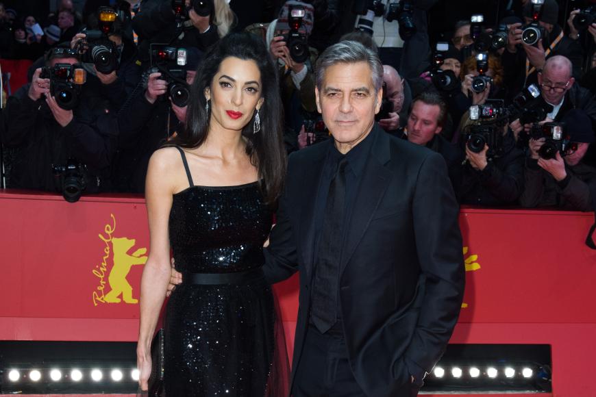 Amal und George Clooney auf der Berlinale in Berlin.