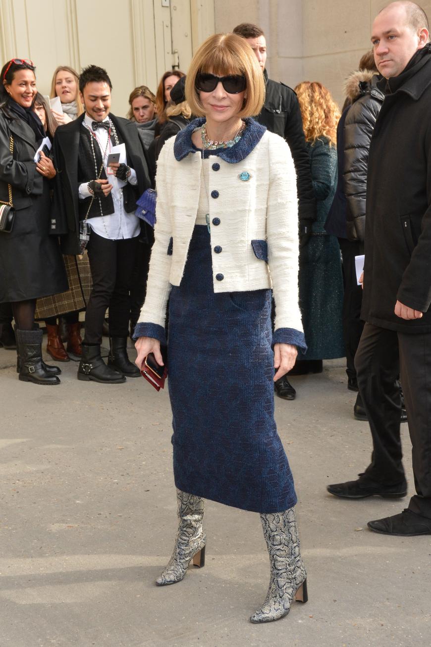 Anna Wintour darf bei einer Chanel-Show nicht fehlen!
