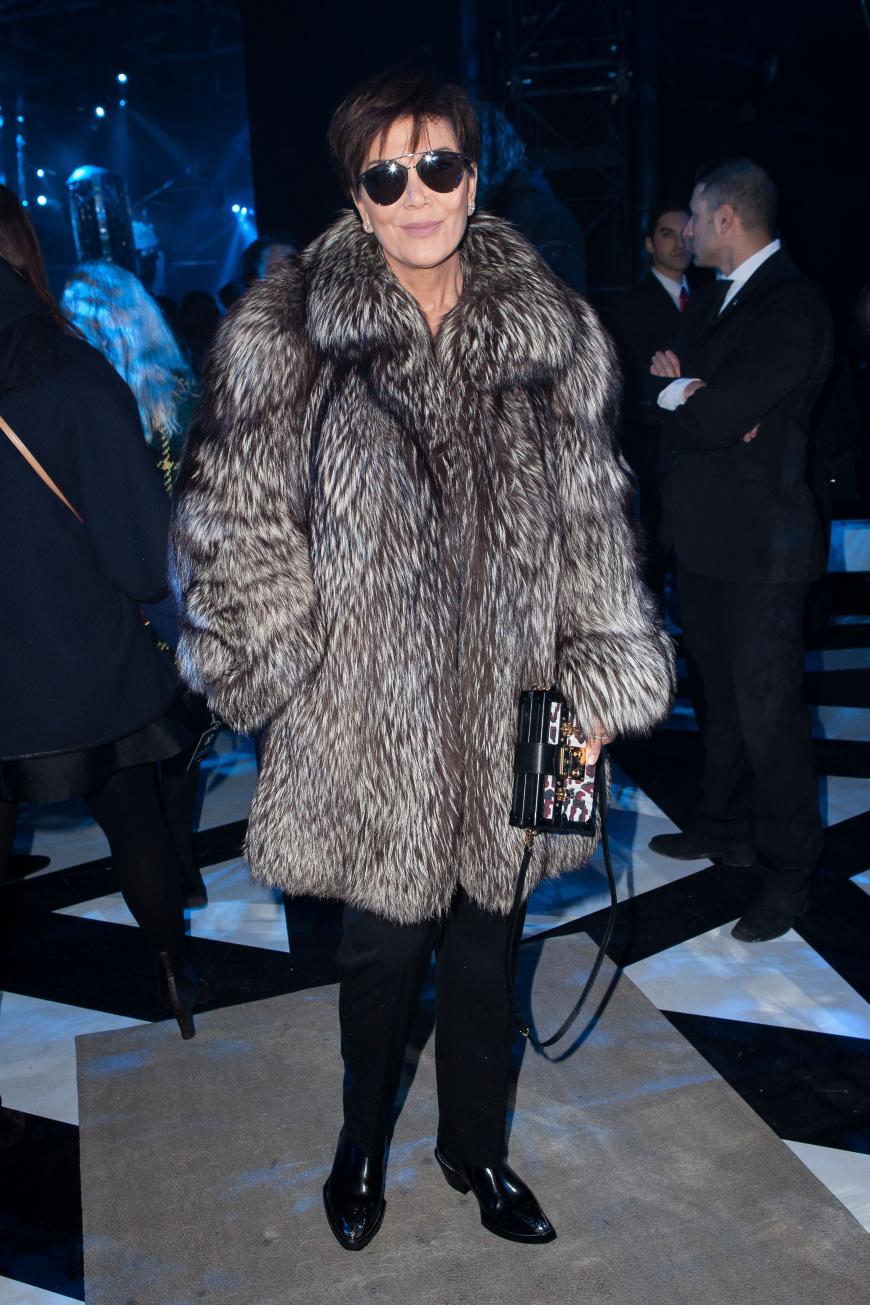 Fashion-Fauxpas vom Feinsten: Kris Jenner in einer dicken Pelzjacke