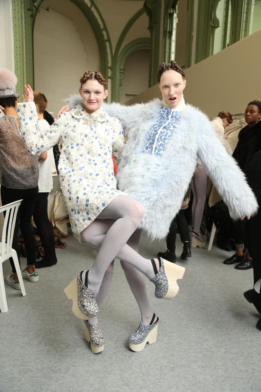 Bei der Show von Moncler Gamme herrschte ausgelassene Stimmung...