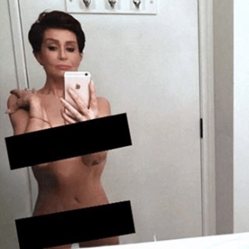 Kardashian-Kopie: Ozzy Osbournes Frau Sharon teilt einen freizügigen Schnappschuss von sich auf Instagram.