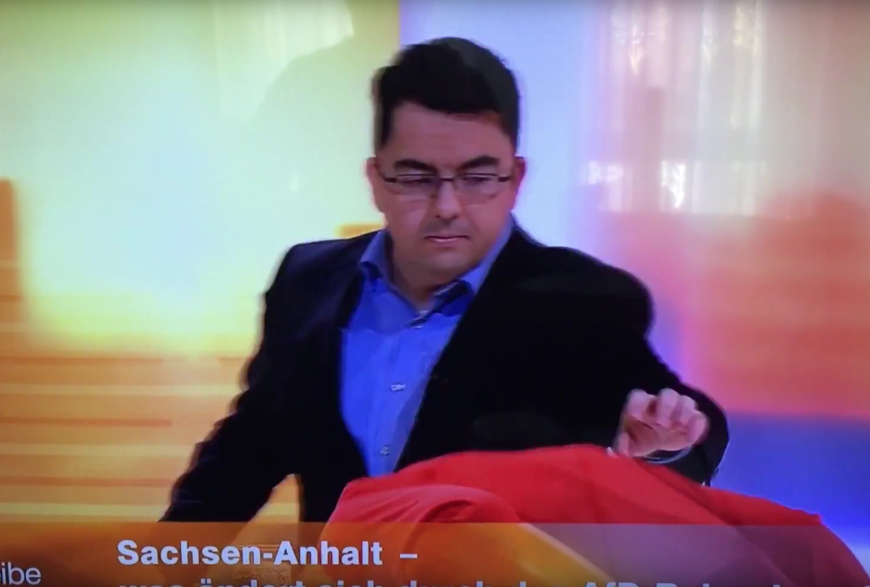 Die Moderatorin war bei