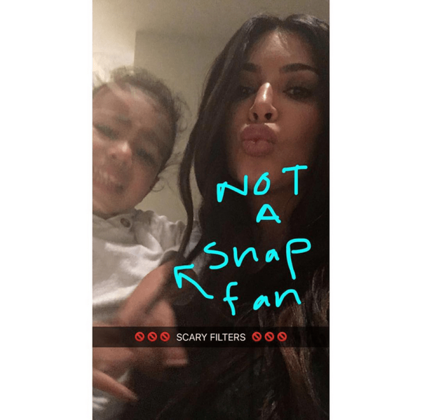 North West hat Angst vor Snapchat.