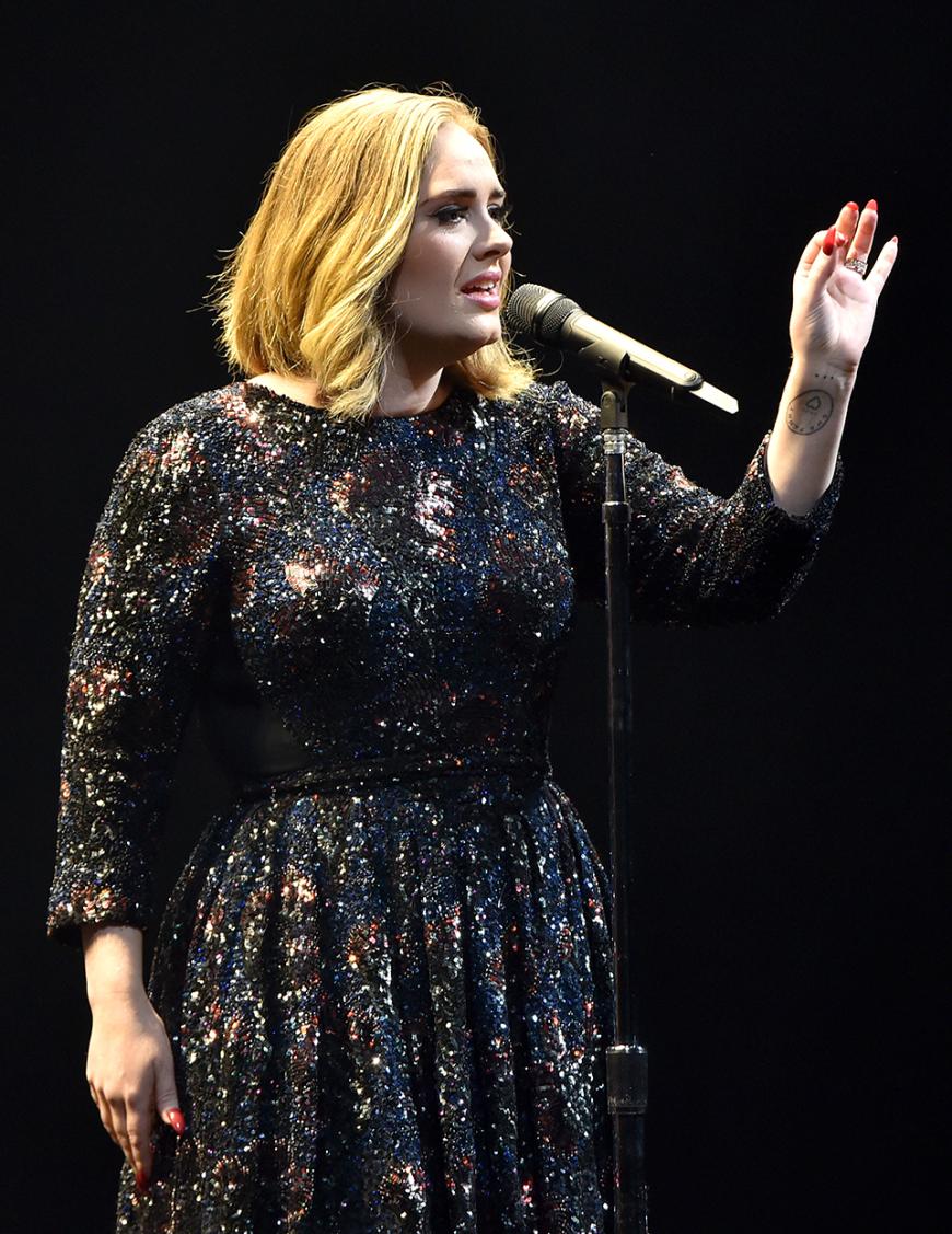Adele bei ihrem Konzert am 15. März in London.