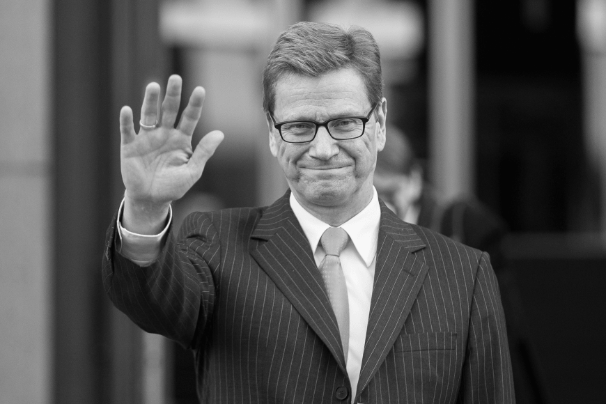 Abschied von Guido Westerwelle. Der FDP-Politiker wurde 54 Jahre alt.