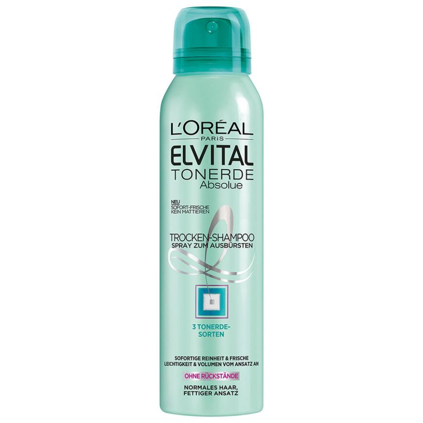 TEXTURIZER „Tonerde Trocken Shampoo“ von L’Oréal Paris, ca. 5 Euro