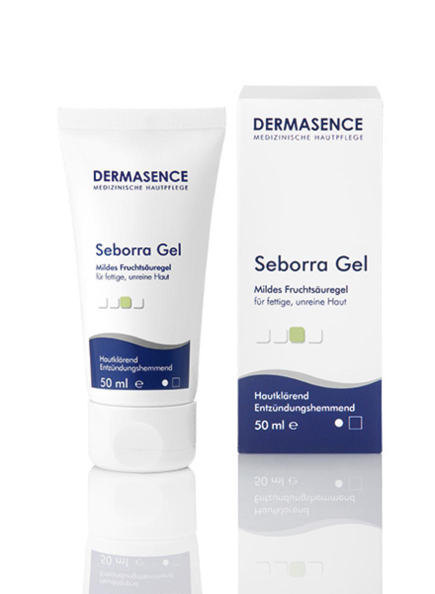 „Seborra Gel“ von Dermasence, ca. 15 Euro, in der Apotheke