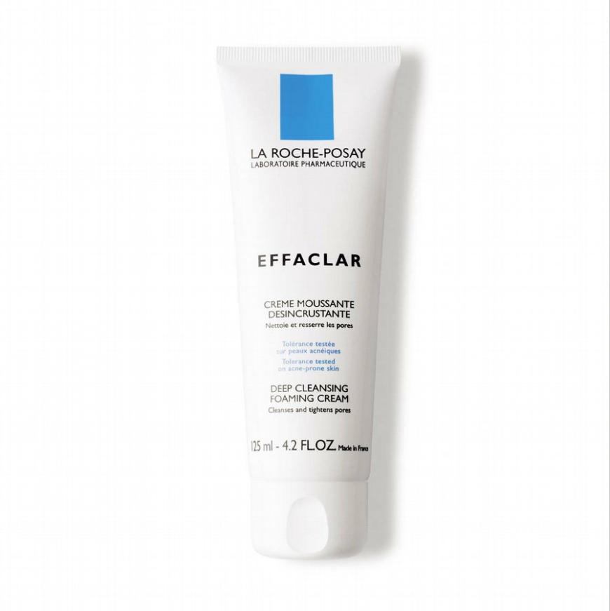 Mit antibakteriellem Glycacil für unreine Haut: „Effaclar tiefenreinigende Waschcreme“ von La Roche-Posay, ca. 13 Euro