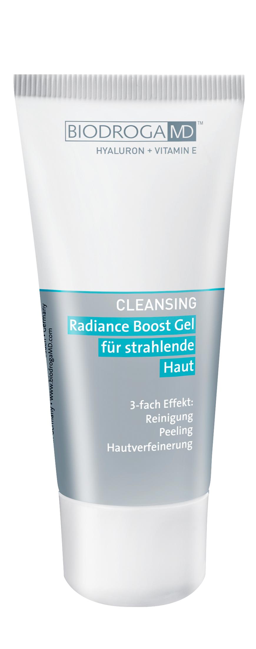 Trockene Haut: Mit Hyaluronsäure und Olivenölderivat - „Radiance Boost Gel“ von Biodroga, ca. 29 Euro