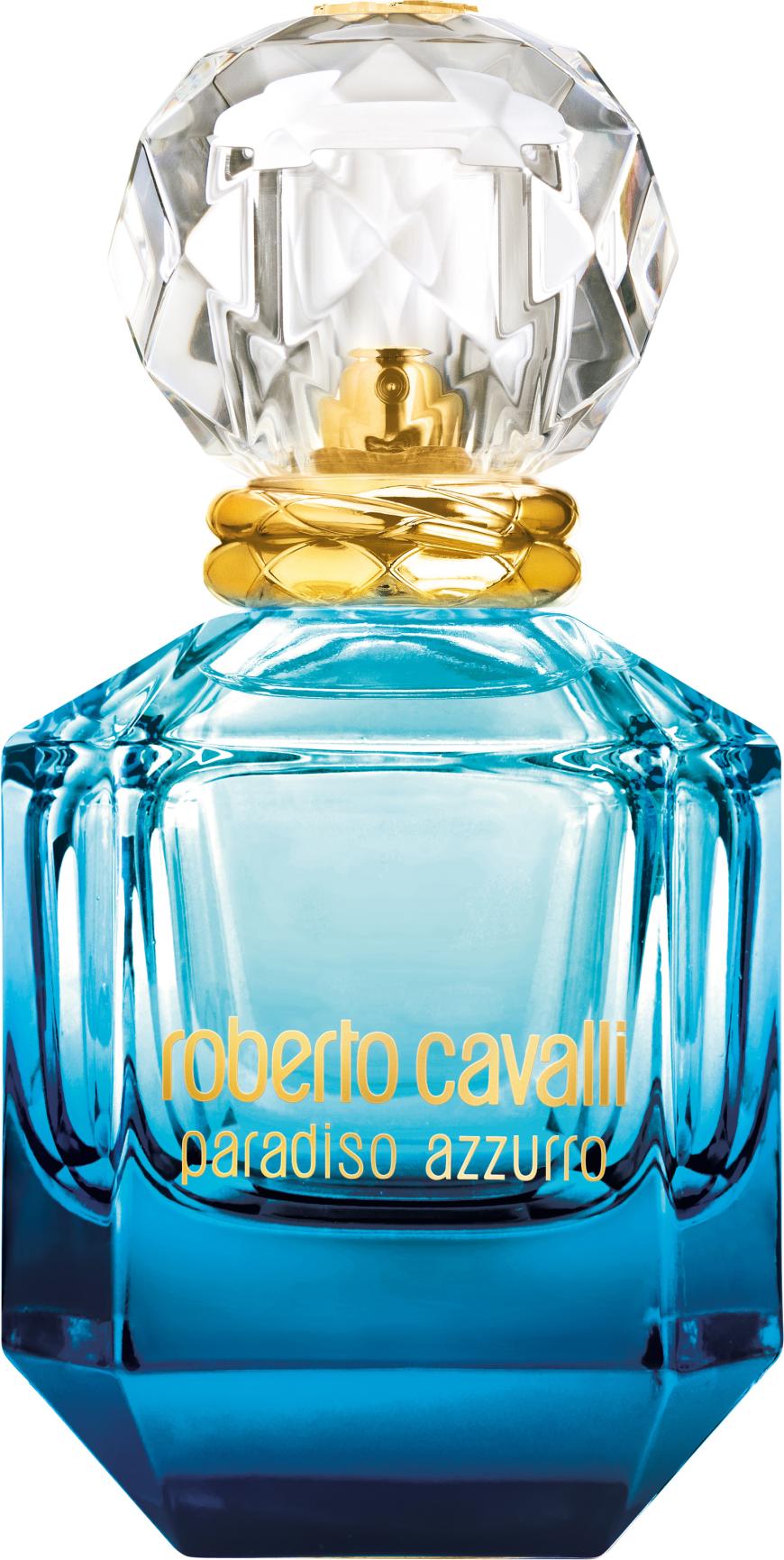 Sternzeichen Schütze: „Paradiso Azzurro“ von Roberto Cavalli, mit Lavendel, Kaschmir und Zypresse, 50 ml, EdP, 68 Euro
