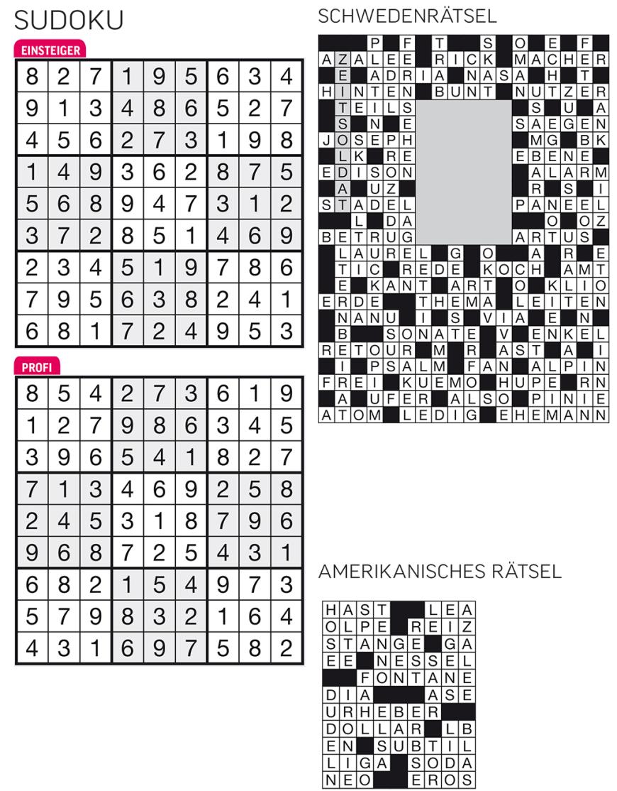 Sudoku- und Rätselauflösung ab Magazin 01/2015 - Bild 119