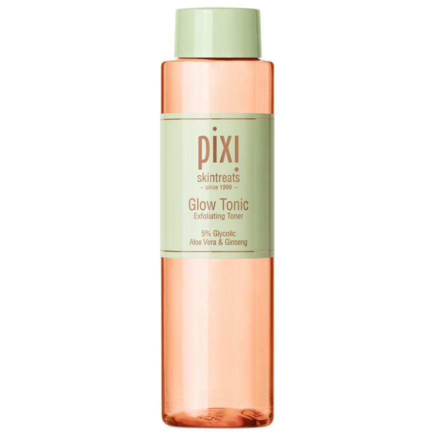 Für normale Haut: Mit Aloe vera und Ginseng: „Glow Tonic Exfoliating Toner“ von Pixi, ca. 24 Euro, douglas.de