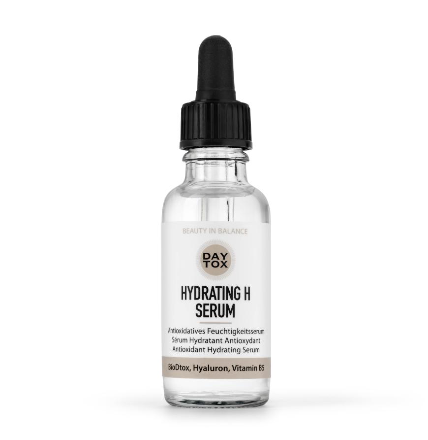 „Hydrating H Serum“ von Daytox, spendet Feuchtigkeit und stärkt die Haut, ca. 25 Euro, douglas.de