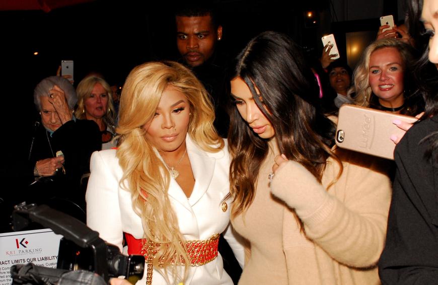 Auch Lil Kim und Kim Kardashian waren zur gleichen Zeit zu Gast in dem Restaurant.
