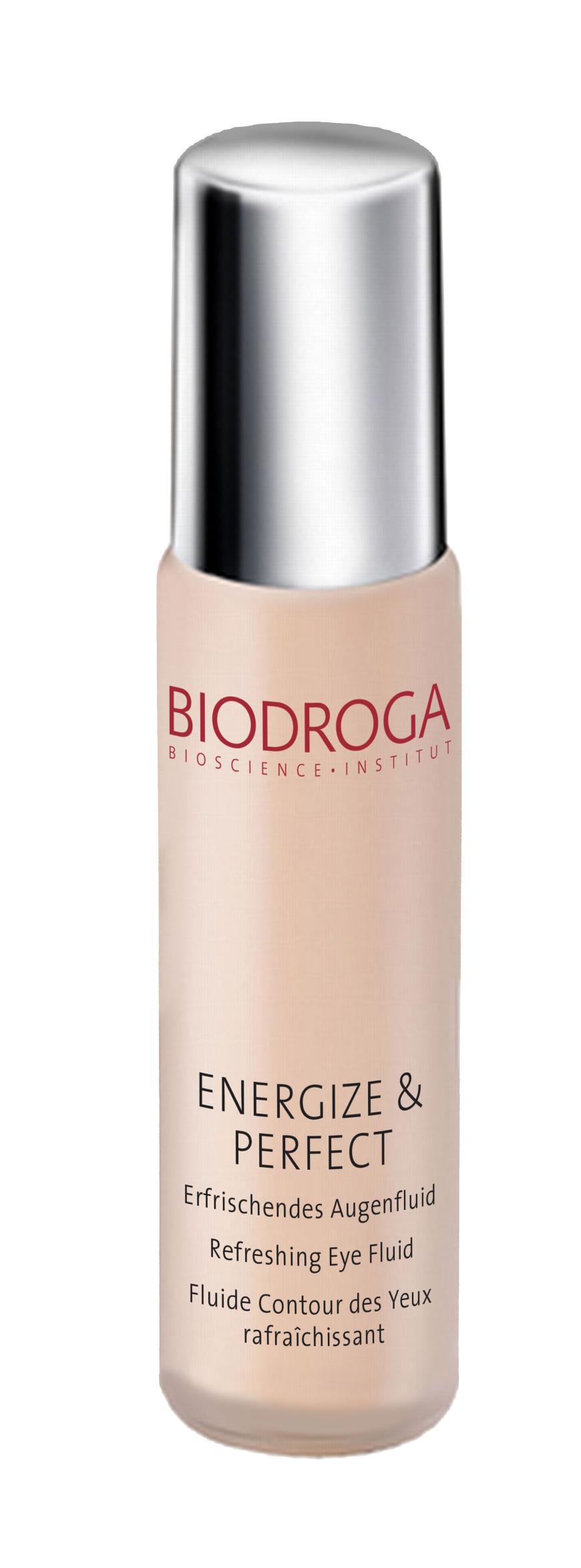 Statt reichhaltiger Creme: „Energize & Perfect Augenfluid“ von Biodroga, ca. 29 Euro
