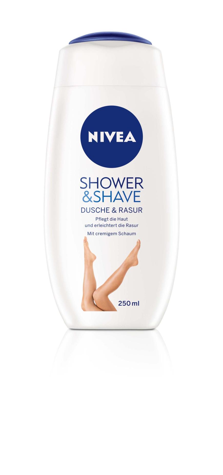 Kleine Helfer: „Shower & Shave Dusche & Rasur“ von Nivea, ca. 2 Euro