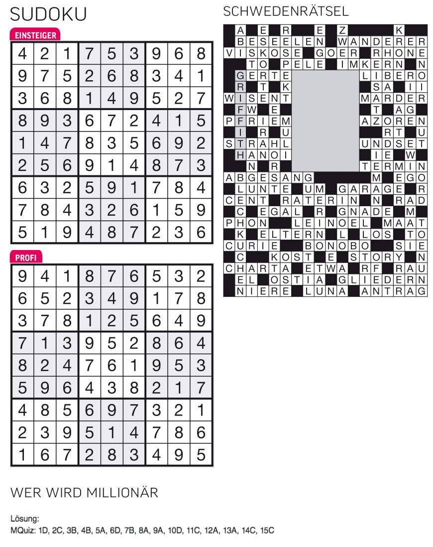 Sudoku- und Rätselauflösung ab Magazin 01/2015 - Bild 117