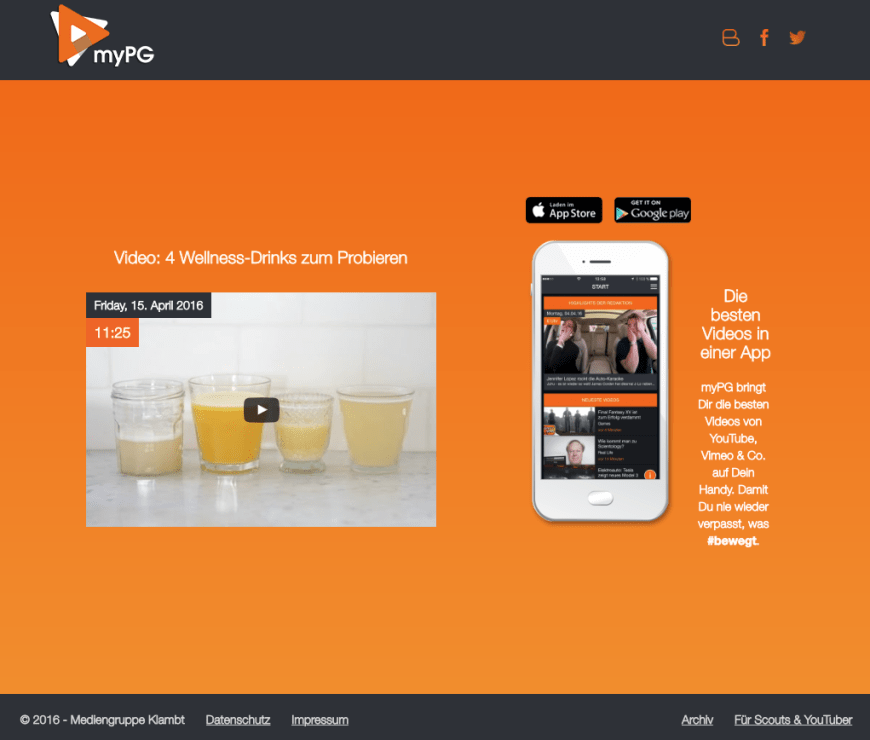Weitere spannende Clips aus den Bereichen Fashion, Food und Lifestyle findest du auf myPG.