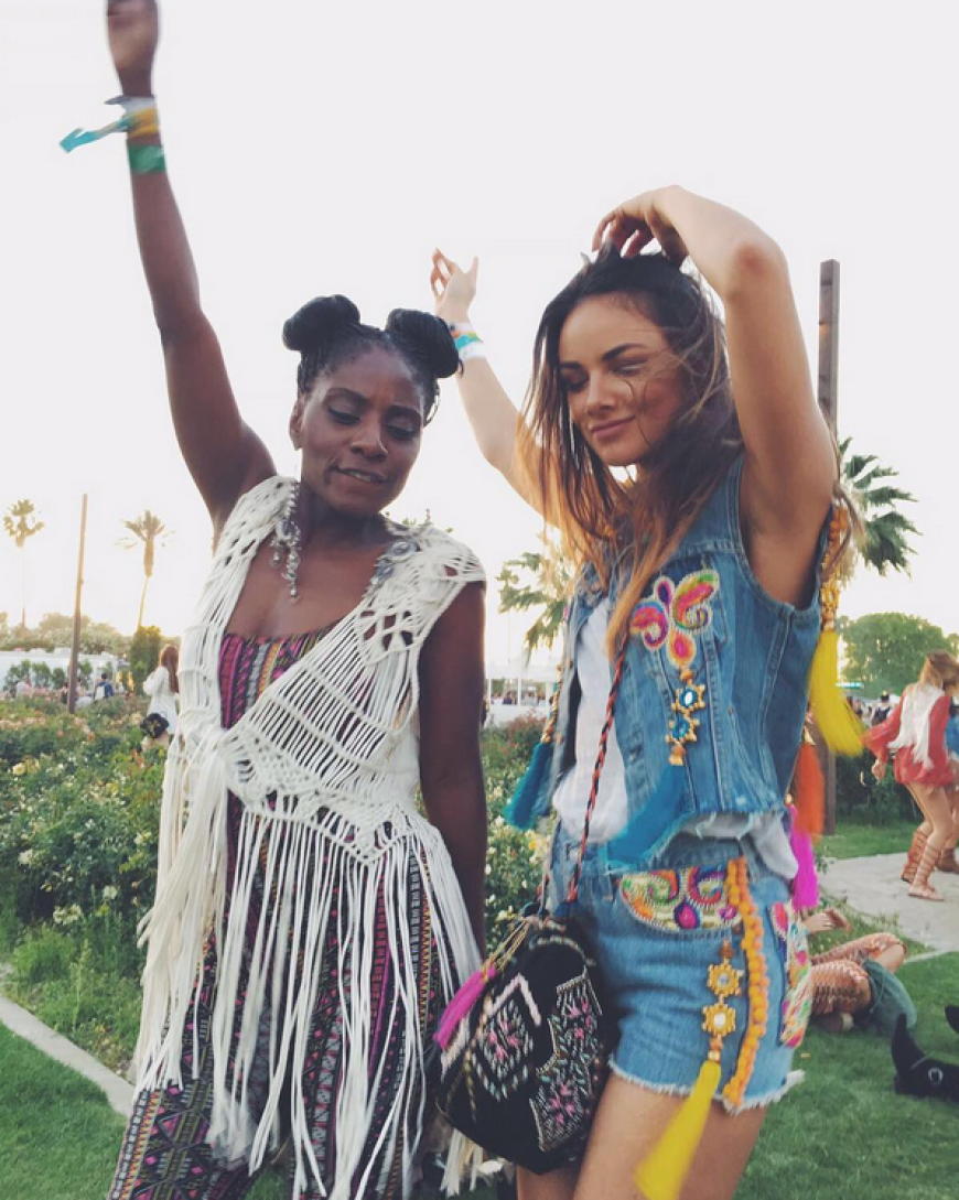 Coachella-Girls Janina Uhse und Nikeata Thompson