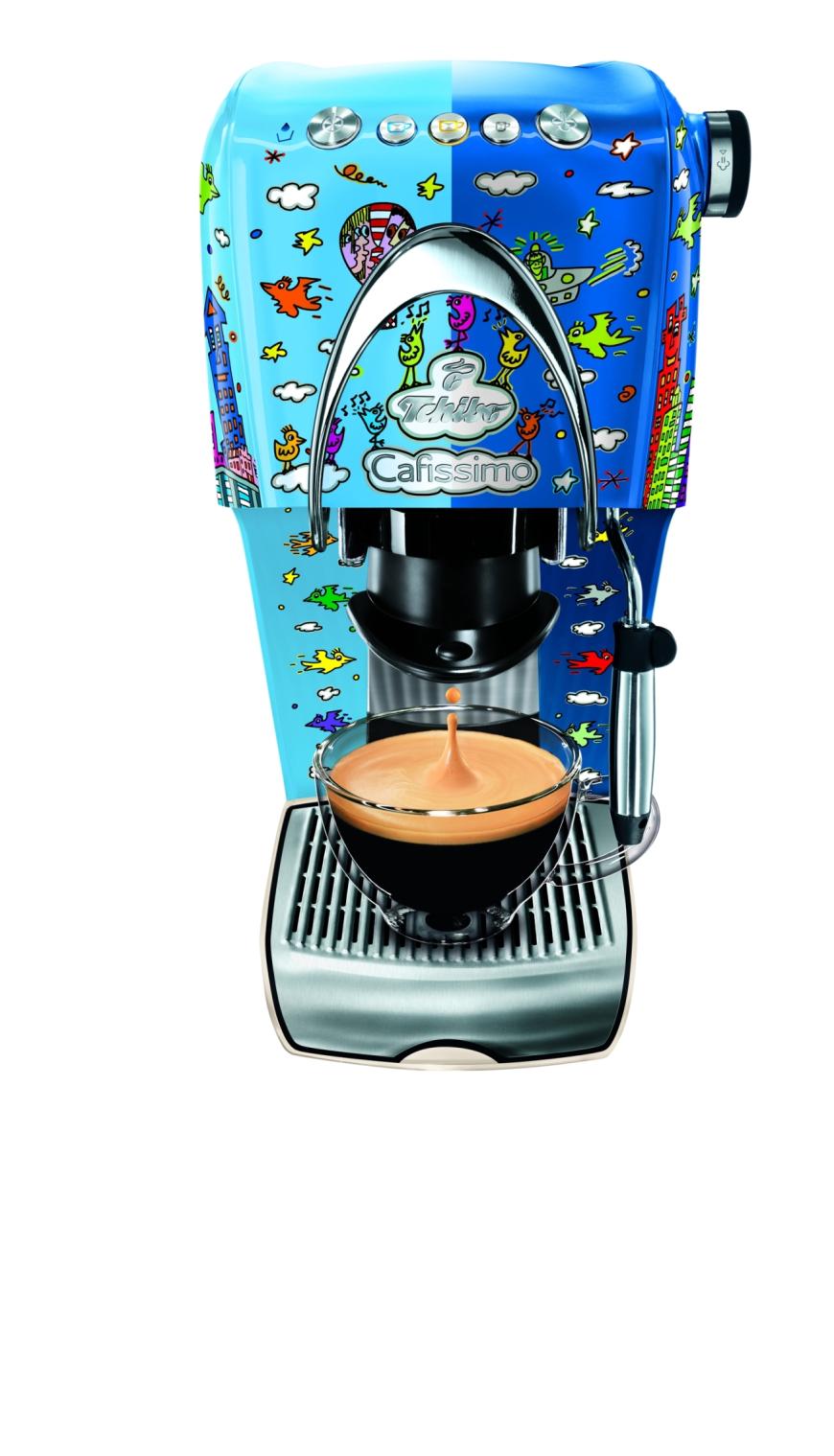 Bunt wird es in der Küche mit der Cafissimo Classic by James Rizzi von Tchibo. Für 99 Euro in den Tchibo-Filialen und unter tchibo.de