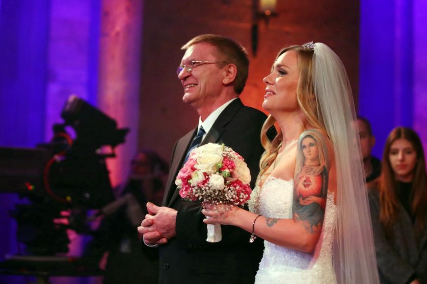 Im Kloster Eberbach hat Sandra Berger geheiratet.