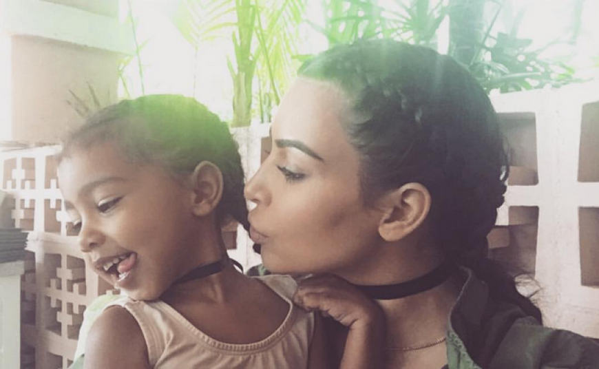 No! North West hat keine Lust auf Mamas Kuschelkurs.