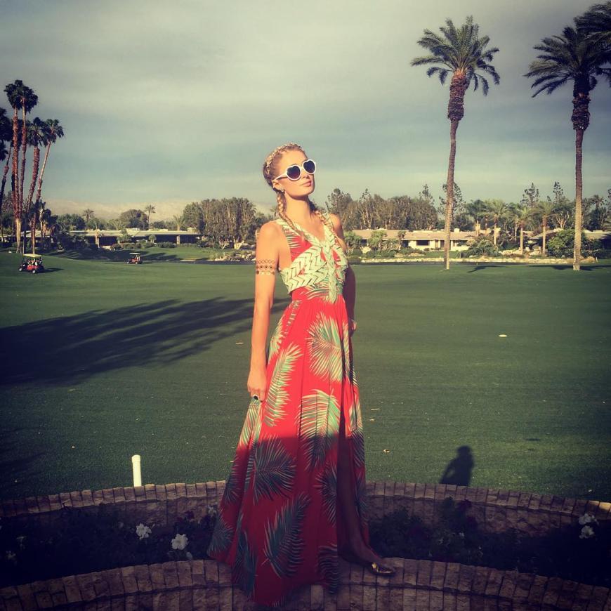 Trotz Trennung natürlich auch am zweiten Coachella-Wochenende mit dabei: Paris Hilton