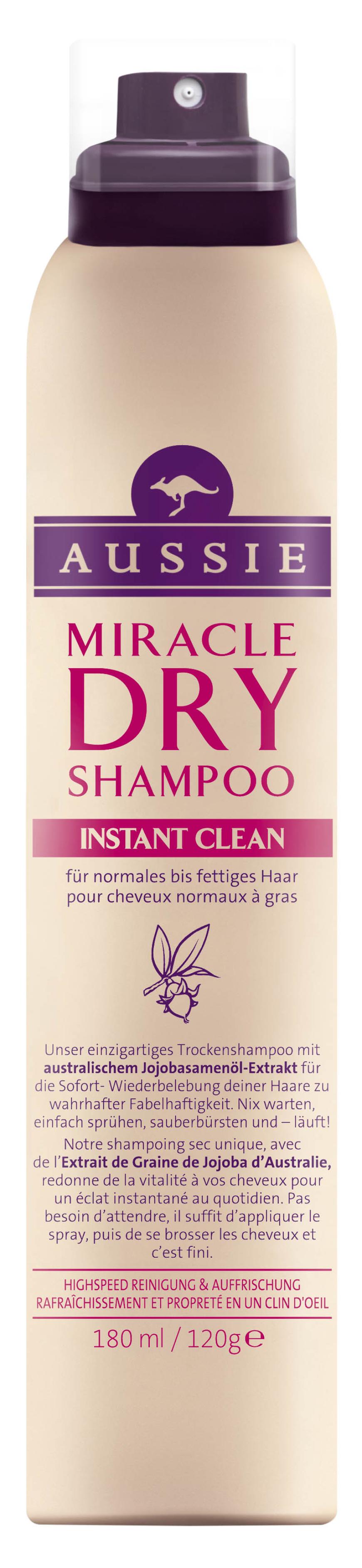 Griffigkeit: „Miracle Dry Shampoo“ von Aussie, ca. 5 Euro