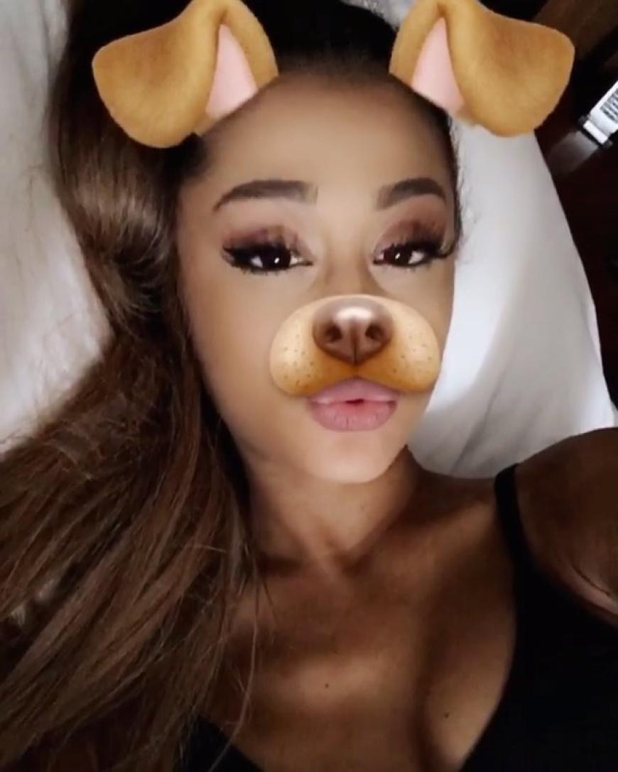 Geht es noch süßer? Ariana Grande (ArianaGrandePrv) macht den Hündchen-Trend mit