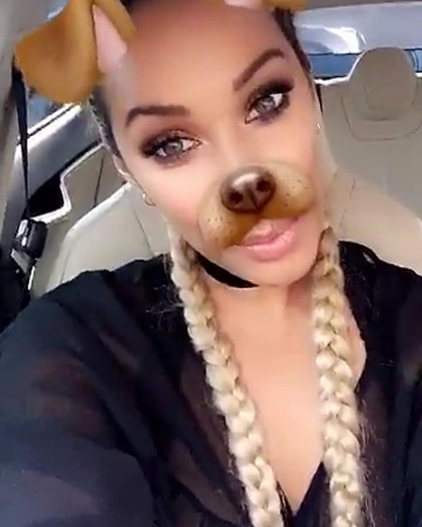 Leona Lewis (iamleonalewis) mag den Hunde-Filter auch.