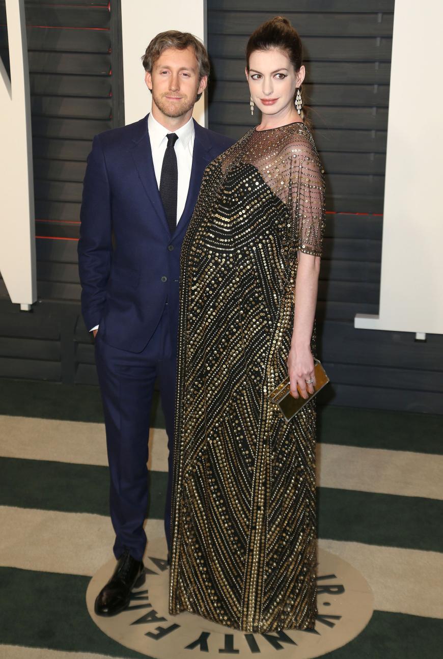 Die Oscar-Preisträgerin - hier noch mit kugelrundem Babybauch - und Ehemann Adam Shulman sind stolze Eltern des kleinen Jonathan.