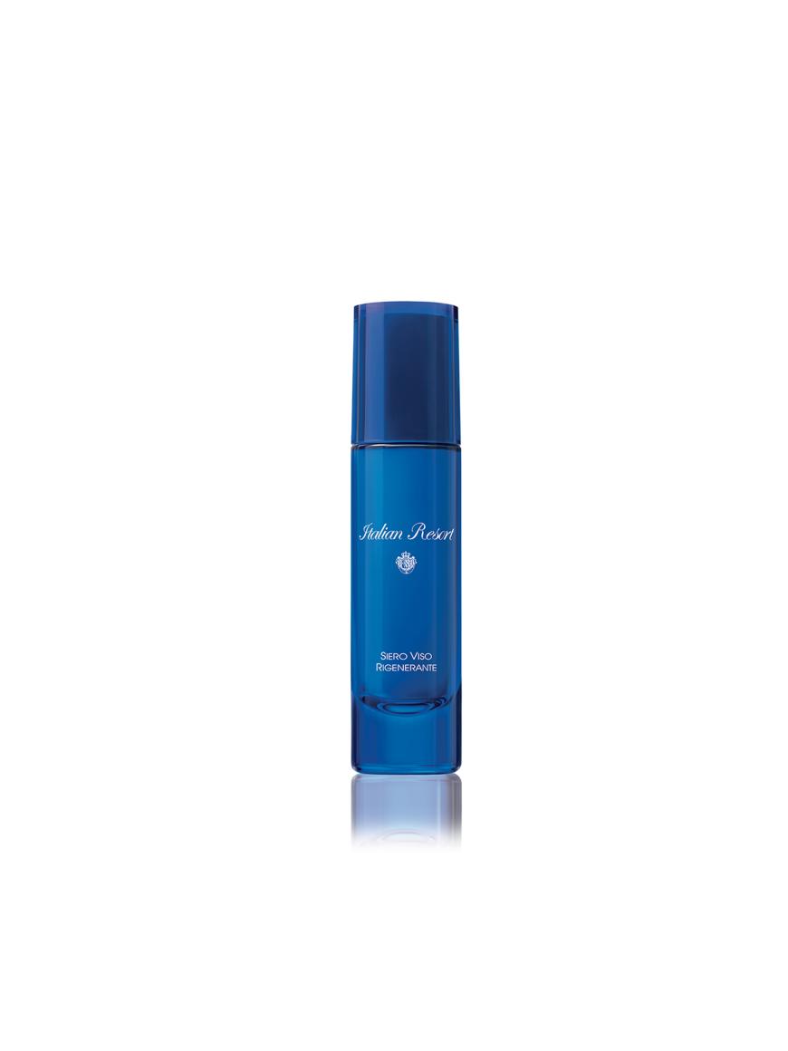 Leuchtkraftelixier: „Blu Mediterraneo Italian Resort Siero Viso Rigenerante“- Serum von Acqua di Parma, ca. 98 Euro